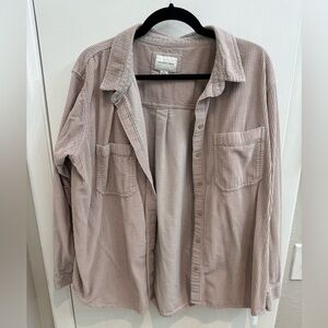 American Eagle Oversized Corduroy Button Up